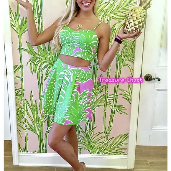 Lilly Pulitzer NWT Parfait Set Pink Pout Flamenco 🦄 Size 0 Holy Grail! 🦄 - Picture 6 of 16